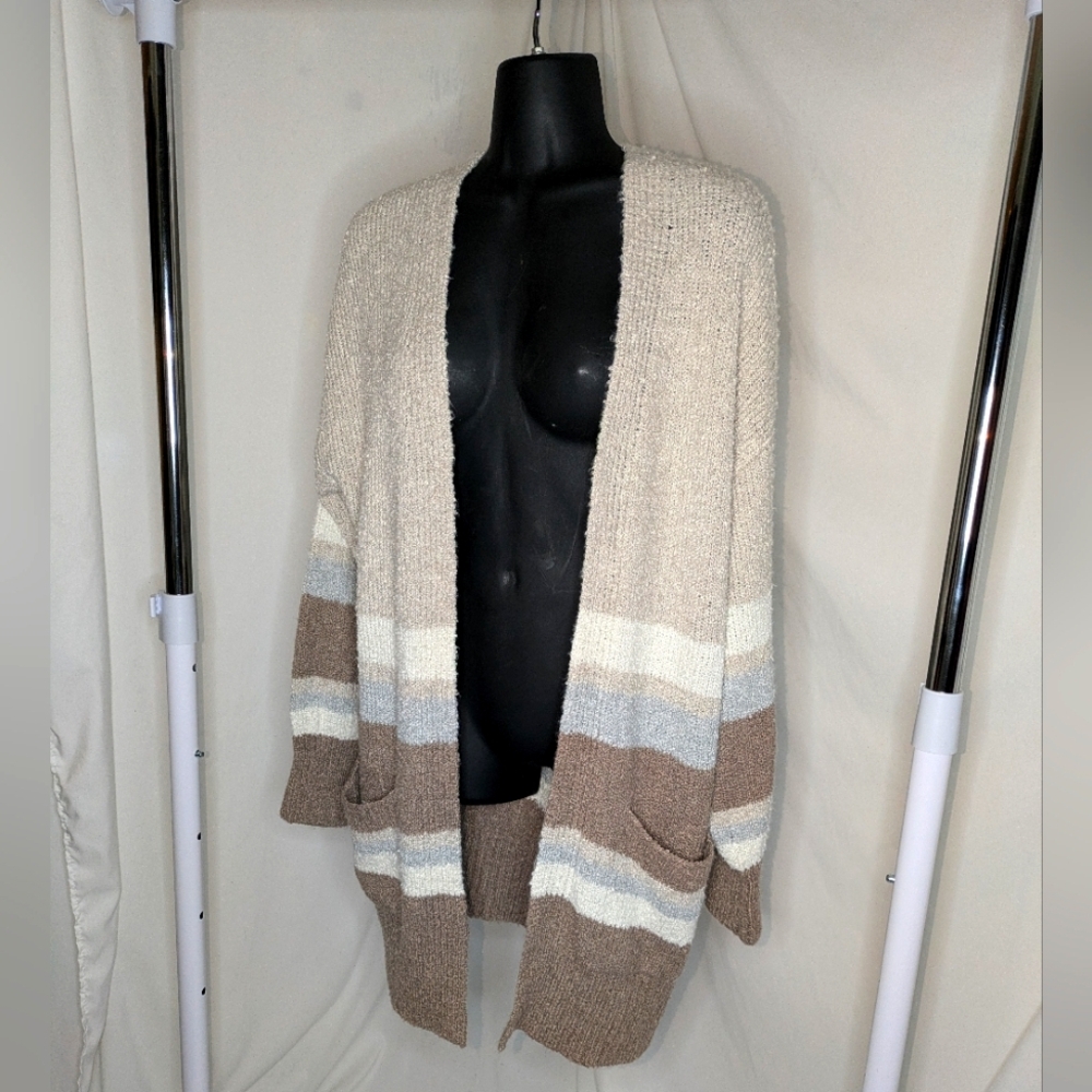 SO Balloon Sleeve Boyfriend Cardigan